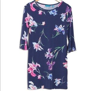 Tori Richard’s Lana Iris Navy Dress, size Small, new with tags